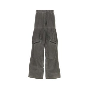 Y Project Men Dark Grey Nylon Blend Cargo Pant